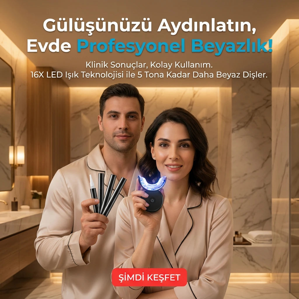 SMILENZA 16 LED’li Evde Diş Beyazlatma Kiti