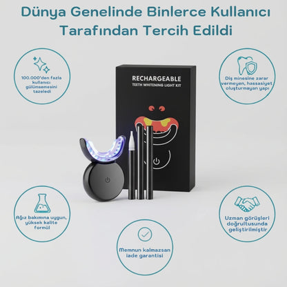 SMILENZA 16 LED’li Evde Diş Beyazlatma Kiti